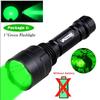 LED Tactical Hunting Flashlight Green/Red/White Torch USB Rechargeable 350LM 600-800 Yards Range C8 Shooting Scout Lights Set