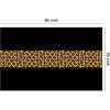 Cheetah Print Leopard Party Decorations Tablecloth, 3Pcs Disposable Black and Leopard Birthday Party Supplies Table Cover Printed Table Runner, for