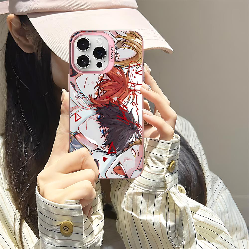 Японский мультфильм Given Чехол для телефона для IPhone 16 15 14 13 12 11 Pro Max X XR XSMAX 8 7 Plus Матовый Ударопрочный Задний чехол