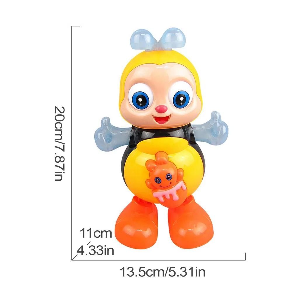 Flash Lighting Dancing Bee Toy Interactive Children Music Pets Bee Electric Toys Girls Boys