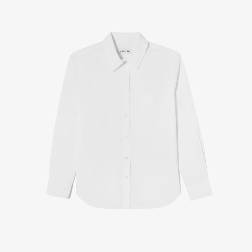 [Lacoste] Women's Poplin Solid Shirt CF694E-56G001