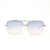 Очки 9186 квадратная большая оправа двойной луч тренд осень металл солнцезащитные очки женские, солнцезащитные очки мужские