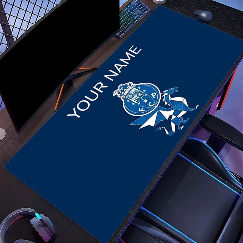 Custom Name,FC Porto Mouse Pad, Large Gaming Desk Mat, Non-slip XXL Mousepad for Laptop & Tablet, Mini PC Playmat with Stitched Edges