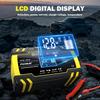 Интеллектуальное зарядное устройство для автомобильных аккумуляторов 12 В 4 А / 24 В 8 А для грузовиков, мотоциклов, автофургонов, лодок, AGM, свинцово-кислотных аккумуляторов с ЖК-дисплеем для импульсного ремонта