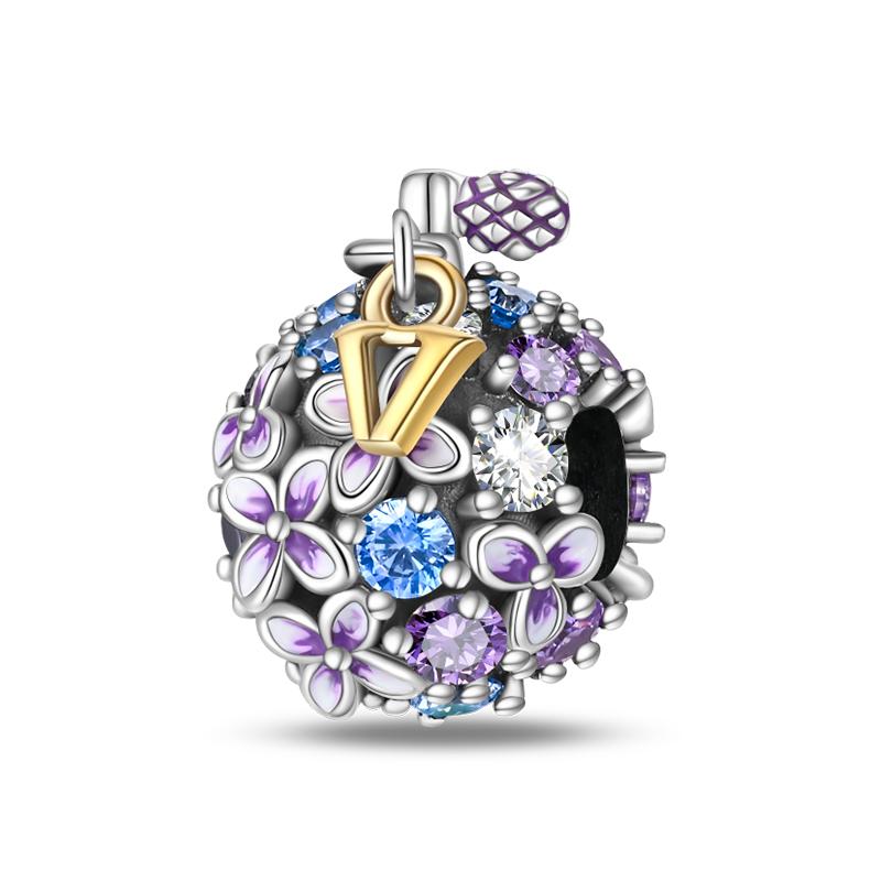 Серебро S925 Цвет Бабочка Ромашка Роза Корона Аромат Шармы Бусины Подходят для Браслетов-Шармов DIY Изготовление Тонких Ювелирных Изделий Подарки