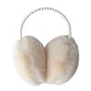 Plush Ear Muffs Pearl Ear Warmer Winter Earflaps  Men Women