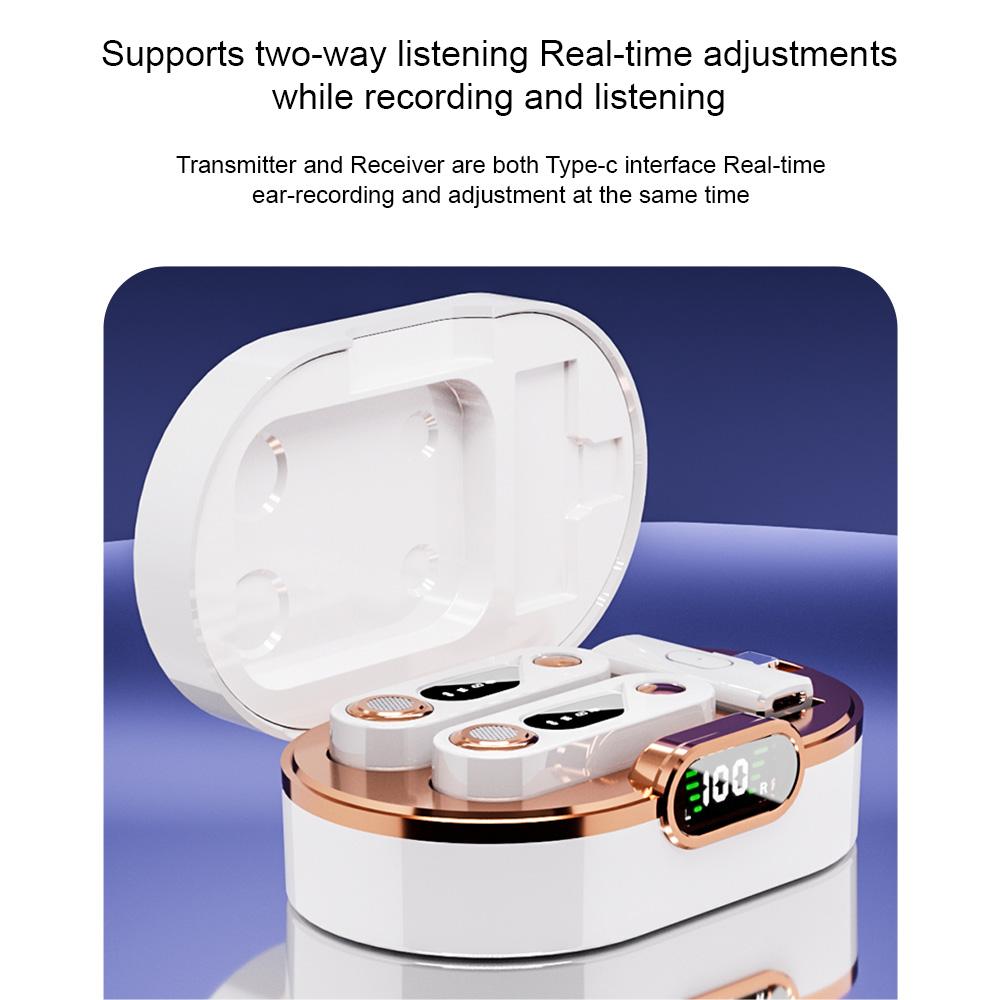 2.4G Wireless Microphone Professional Lapel Microphone Clip On Mics Dual Digital Noise Reduction No