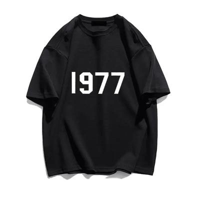 Ретро Мужские Женские Футболки 100% Хлопок Футболка HIP HOP Бренд Рубашка 1977 Печатные Винтажные Футболки с Коротким Рукавом Высококачественные Топы
