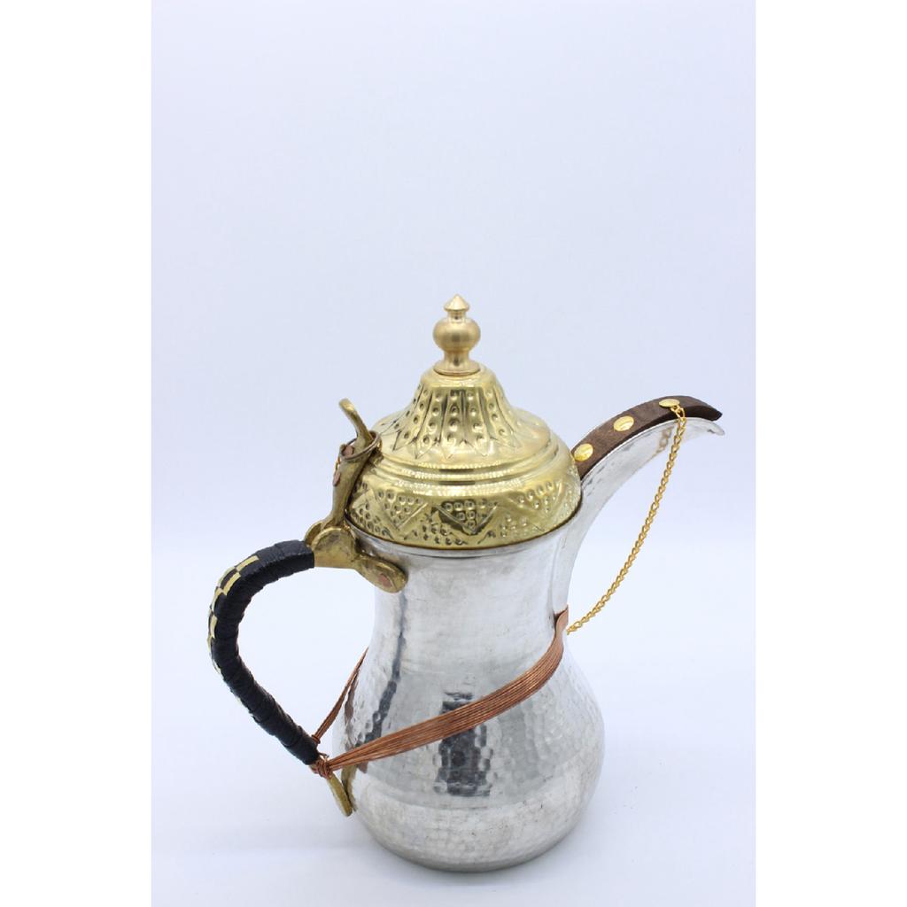 Рука татуировка вязаная ручка специальный дизайн Dallah Mrra кофейник серебряный цвет 25 см