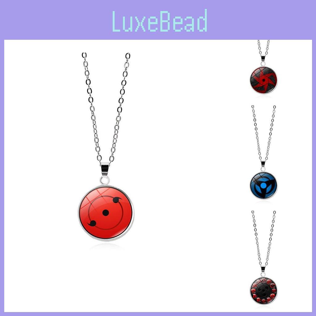 Ожерелье Наруто Аниме Аксессуары Девять Томоэ Ринне Шаринган Подвеска с Магическим Камнем Сплав Кристалл