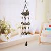 Resin Bird's Nest Wind Chime Hanging Brass Bell Wind Chime Outdoor Garden Bird Pendant