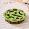 Cat Toys Ball Teasing Cat Box Self Fun Soothing Tool Bell Ball Wear Resistant Felt Spinning Wheel Ball Fun Hunting Toy Plate
