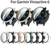 Full Protective Glass Case For Garmin Vivoactive 6 Smart Screen Protector Cases Vivoactive6 Cover Shell&Tempered Glass Film 2in1