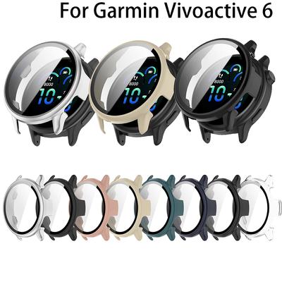 Полный защитный стеклянный чехол для Garmin Vivoactive 6, чехлы-защитные пленки для смарт-экрана vivoactive6, чехол-накладка и пленка из закаленного стекла 2 в 1