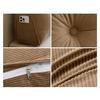 Headboard Wedge Cushion Corduroy Triangle Headboard Pillow with Side Pocket Ergonomic Back Support Daybed Pillow for Reading Sitting Working