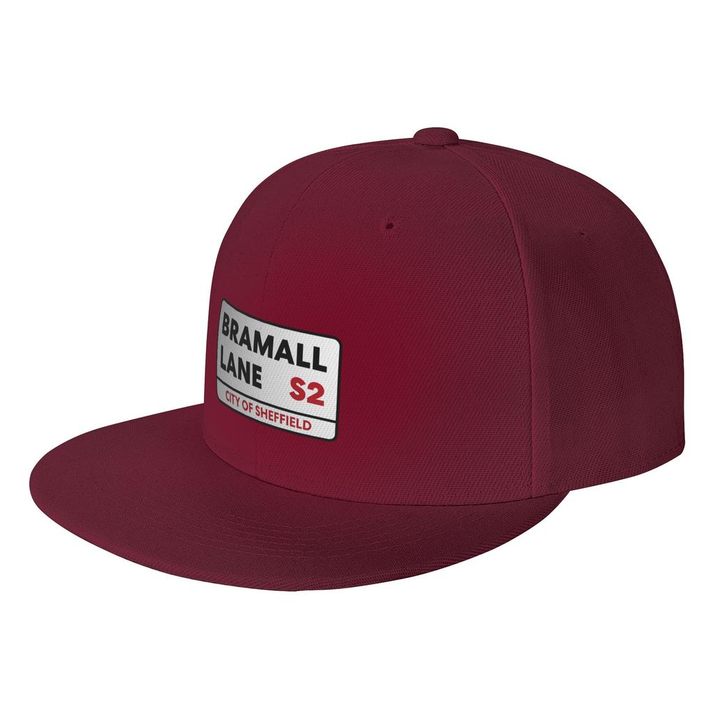 Fashion Sheffield United Bramall Lane S Street Sign Flat Brim Sun Hat Workwear Style Caps For Unisex