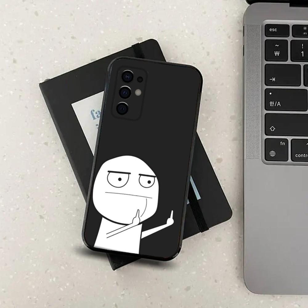 Смешной чехол для телефона с средним пальцем для Samsung S24,S21,S22,S23,S30,Ultra,S20,Plus,Fe,Lite,Note,10,9,5G Черный Мягкий чехол