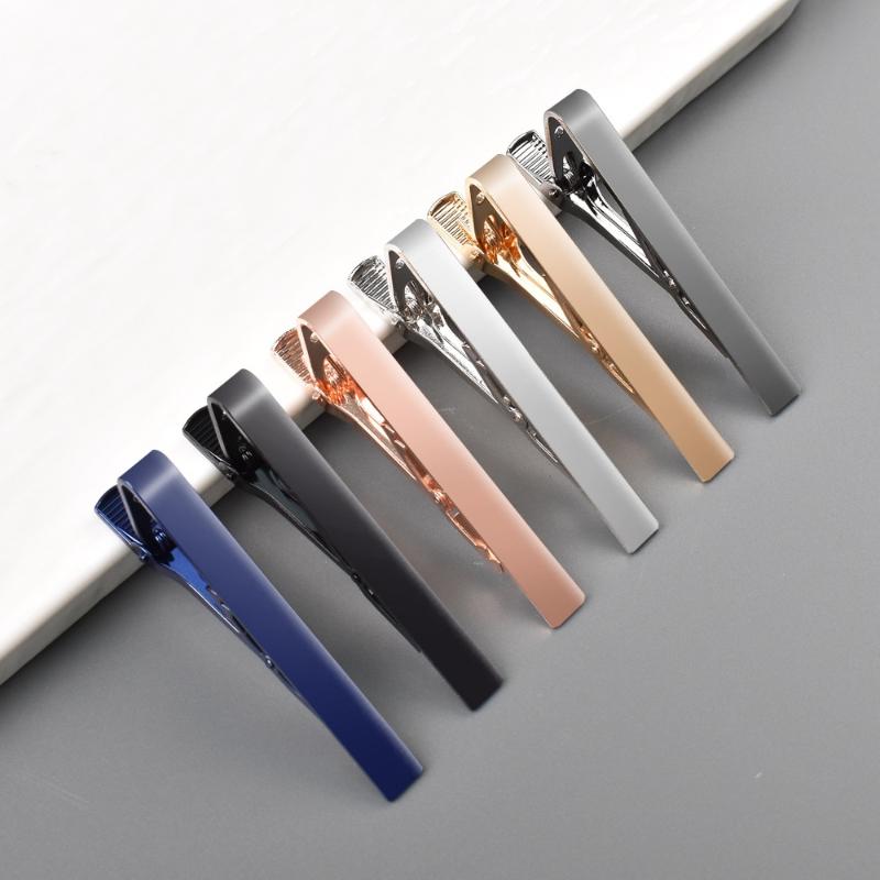 Мужская Классическая Медная Зажим для Галстука 14K Простота Зажим для Галстука Костюма Лацкан Украшения Аксессуары для Воротника Для Бизнеса, Свадьбы, Встречи