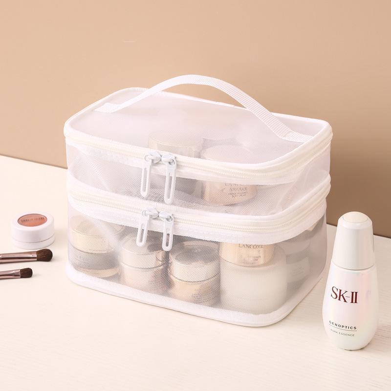 Портативная вместительная косметичка и туалетные принадлежности в дворцовом стиле с дополнительным логотипом