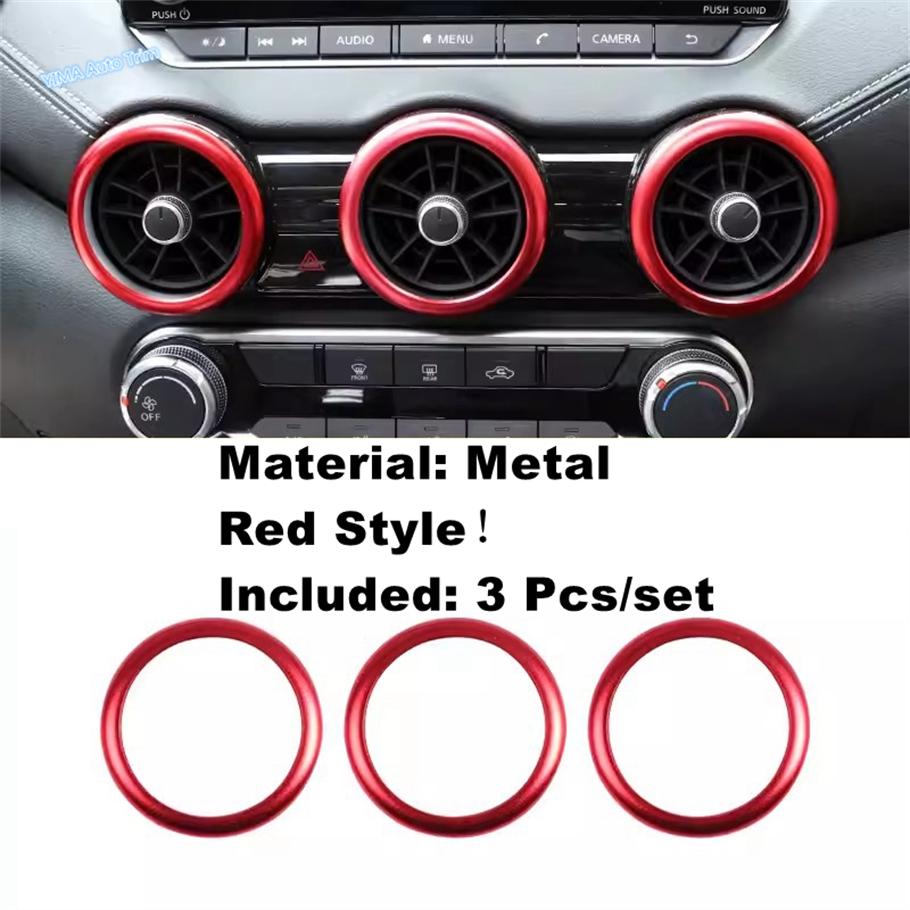 Car Central Dashboard Middle AC Air Conditioning Outlet Vent Ring Cover For Nissan Sentra / Sylphy - 2024 Metal Accessories
