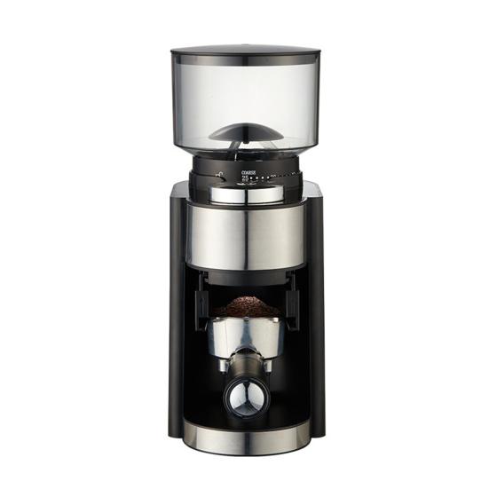 Электрическая кофемолка с жерновами, Plug-Play, управление одним касанием, простая в очистке, автоматическая машина для измельчения кофейных зерен с плоскими жерновами