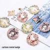 Adorable Cross-Border Cartoon Brooch for Men & Women - Trendy Metal Badge for Clothing & Bag Decoration