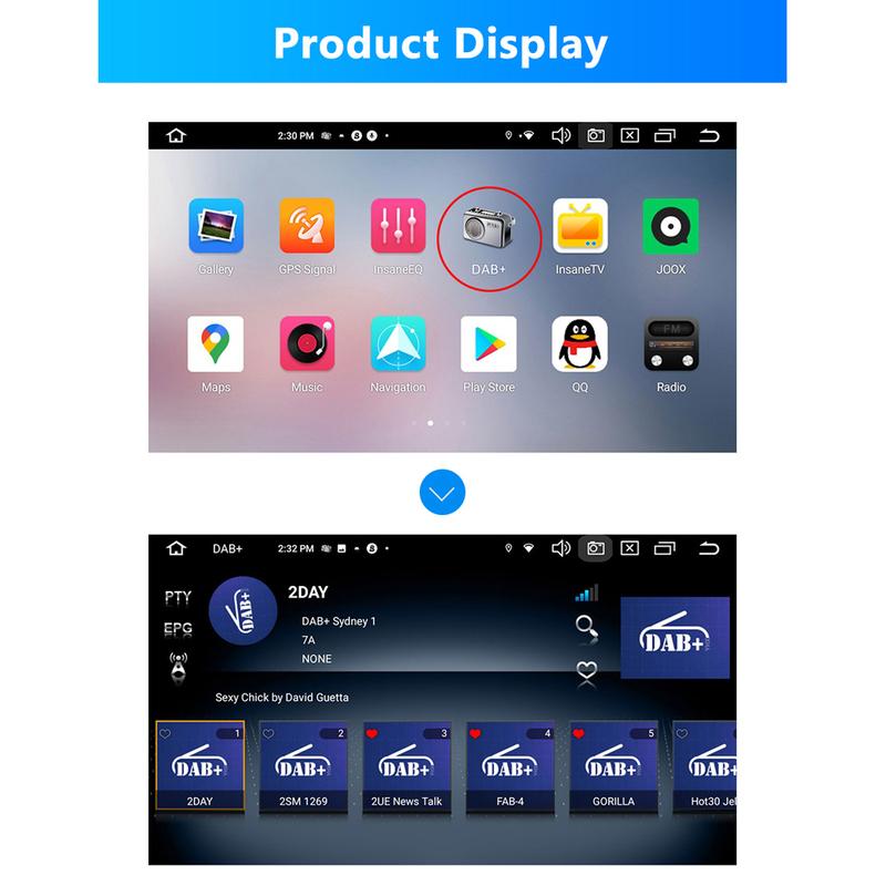 Портативная автомобильная радиоантенна-приемник Автомобильная DAB+ цифровая радиокоробка Антенна-штырь Автомобильная DAB+ коробка для автомагнитолы Android 5.1 и выше