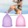2Pcs Menstrual Cups Leak-Free Sanitary Napkin Substitute Reusable Silicone Women Period Cups Ladies Supplies