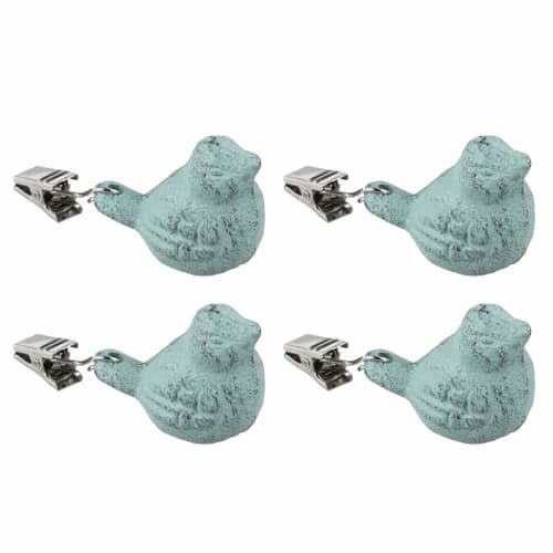 Cabilock Clip Hanger Tablecloth Weights Pendant Tablecloth Weight Kit with Birds for Outdoor Garden Parties and Picnics, 4-Piece Set