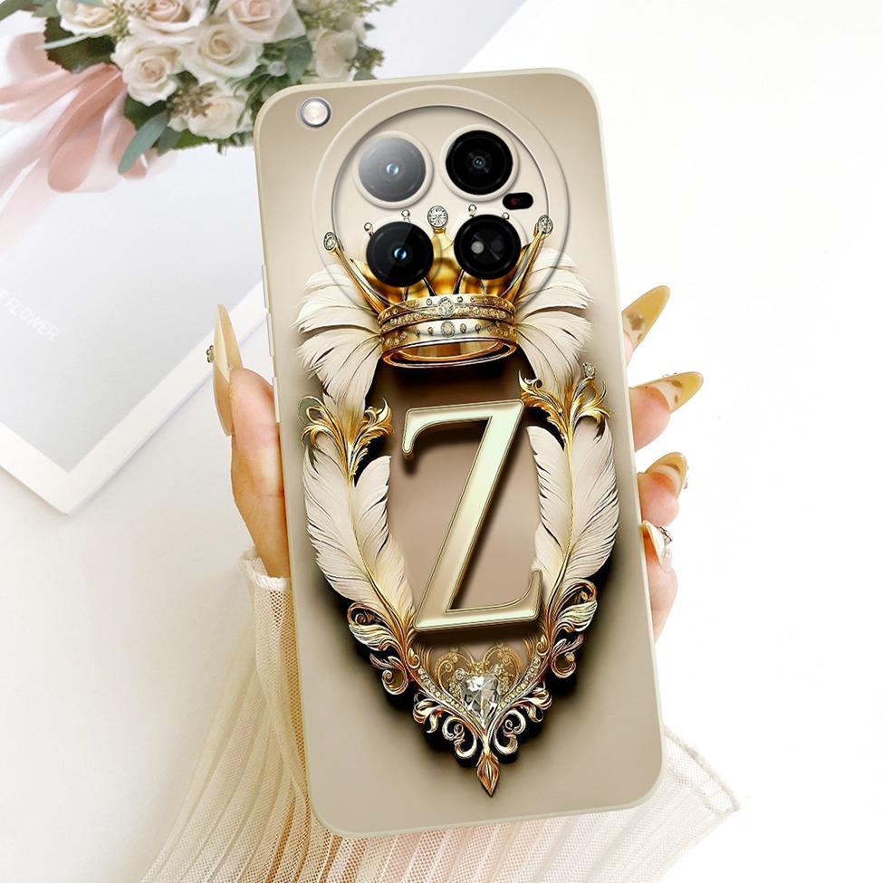Чехол для Infinix Zero 40 4G Чехол Эстетичный Роскошный Буквы от A до Z 2D Расписной Силиконовый Funda для Infinix Zero40 4G X6860 Корпус