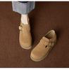 2025 Autumn Round Head Thick Bottom Boken Shoes Women's Comfortable Deep Mouth Commuter New Versatile Single Shoes