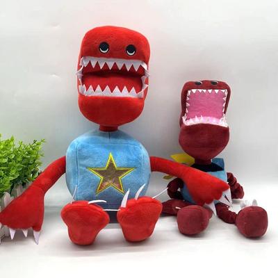 Мультяшная коробка Буу Игрушка Ужастик Вокруг куклы Красный робот Мягкая плюшевая кукла Украшение для комнаты Игрушки Праздничные подарки.