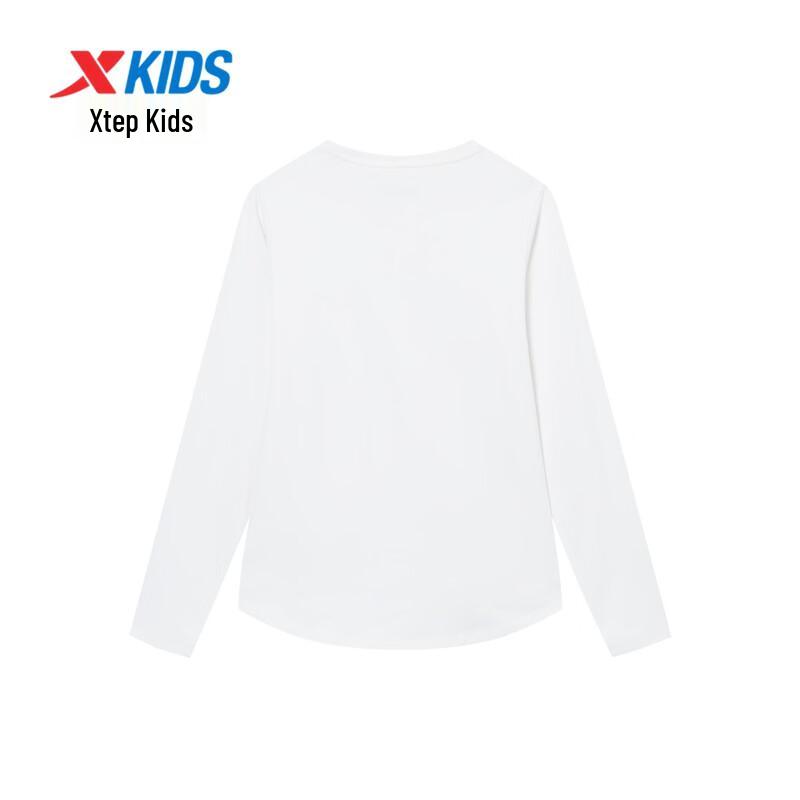Xtep Children's Fleece-Lined Reflective Long-Sleeve Sport Tee