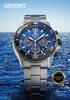 Orient Watch Mako SOLAR Chronograph Limited Edition of with Japanese Blue Gradient Solar-Powered Wristwatch, 300, Manufacturer's Warranty, RN-TX0208L,