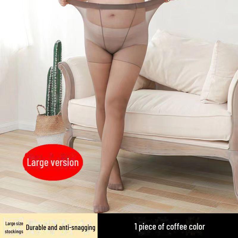 Extra Large Non-Slip Skin Tone Pantyhose for Plus Size Women