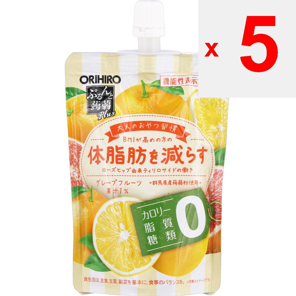Orihiro Prandu Purunto Konnyaku Jelly Plunto Konnyaku Plus со вкусом грейпфрута 130г Другое (проверьте замки, очистители языка и т. д.) Желе Другое (проверить замок