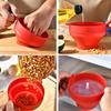 Новая силиконовая миска для приготовления попкорна Складное DIY ведерко для попкорна в микроволновке с ручкой и крышкой Фруктовые блюда Миски Кухонные DIY инструменты