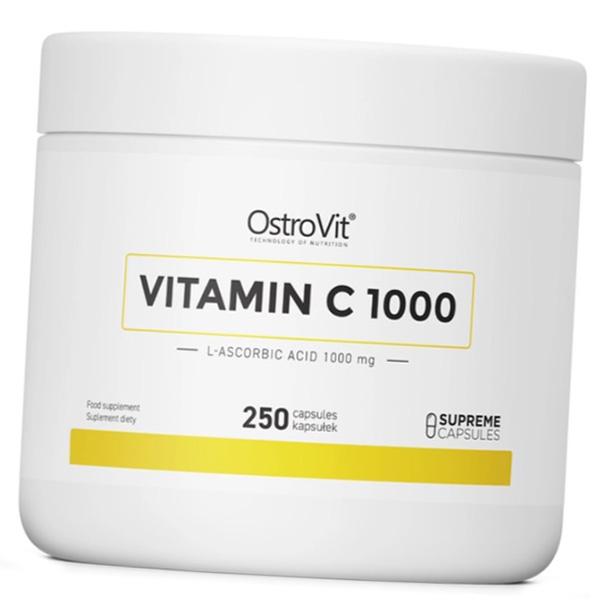 Витамин С, Аскорбиновая кислота, Vitamin C 1000 Caps, Ostrovit (36250069)