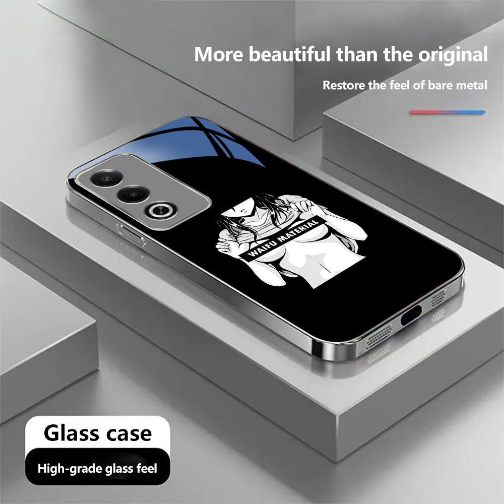 Чехол для телефона N172 Hentai Harajuku Anime Girl для iPhone 16 15 Pro Max Samsung S24 S23 A54 A35 Xiaomi Redmi Note 13 Pro с покрытием из закаленного стекла