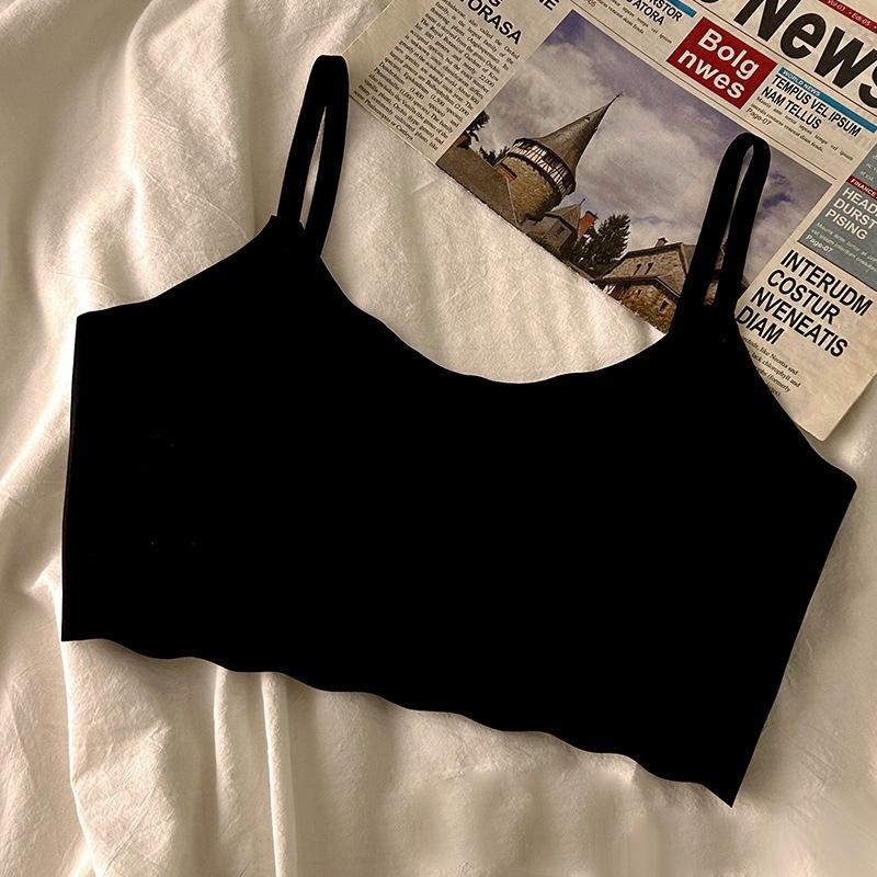 Women Seamless Bra Padded Vest Bras Push Up Lingerie Girl's Bralette Sleep Top Adjustable Shoulder Strap Underwear
