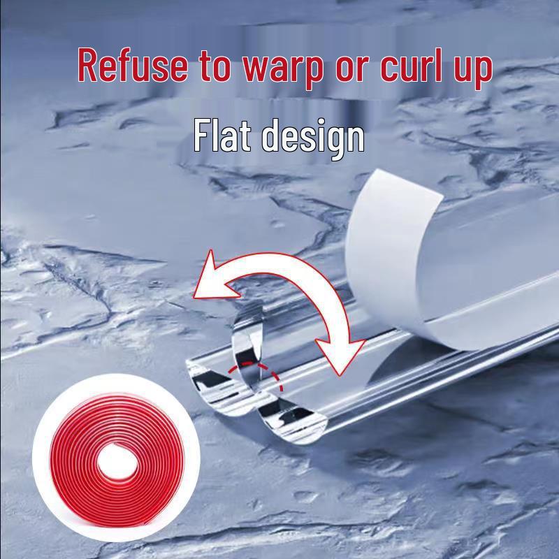 Прозрачная W-образная противоударная полоса, 10 мм*2,0 мм, самоклеящаяся защитная кромка для детской безопасности