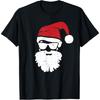 Bearded Santa Claus Christmas Pajama Beard Hipster Xmas T-Shirt