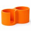 Orange Bathroom Organizer for Cotton Pads and Cotton Buds