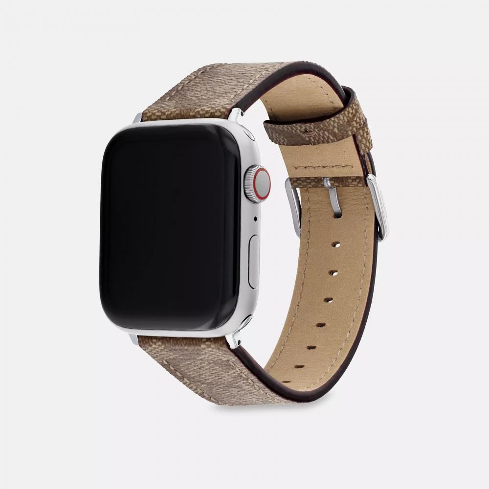 Coach Ремешок для Apple Watch 42 мм и 44 мм, цвет хаки