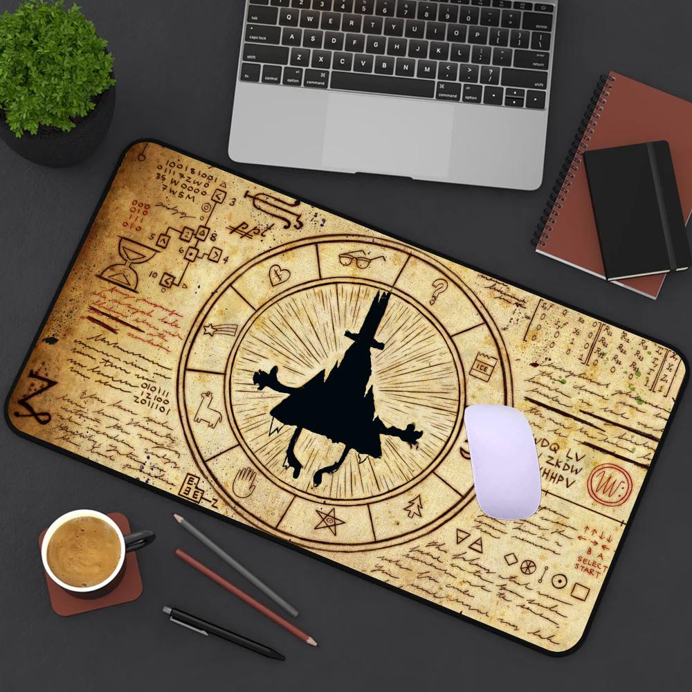 Mousepad 400x900MM Desk Protector Rubber Company Table Pads Carpet Desk Pad Bill Cipher Anime Mouse Pad Gravity Fall Mouse Pad