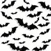 3D Black PVC Bat Wall Stickers - Halloween Party Supplies Sticky Horror Bat Stickers, Suitable for Home and Bar Room Decoration