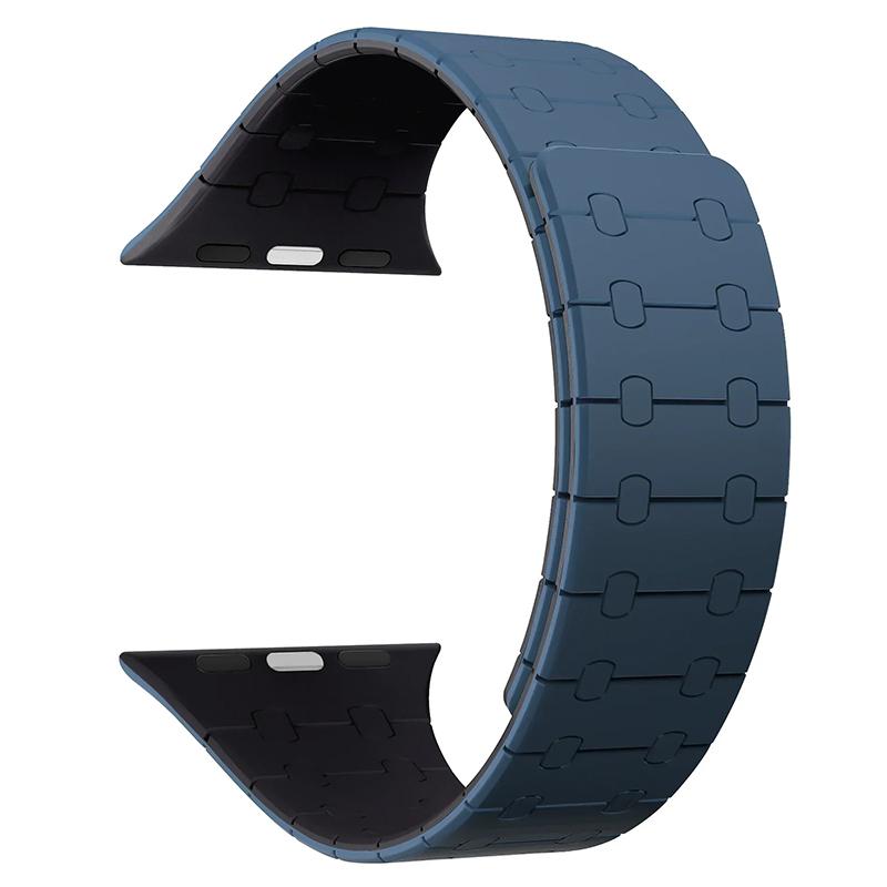 Силиконовый магнитный ремешок для Apple Watch Band Ultra 2 49 мм 44 мм 40 мм S10 46 мм 42 мм 41 мм 45 мм Браслет IWatch Series 9 8 7 6 SE 5