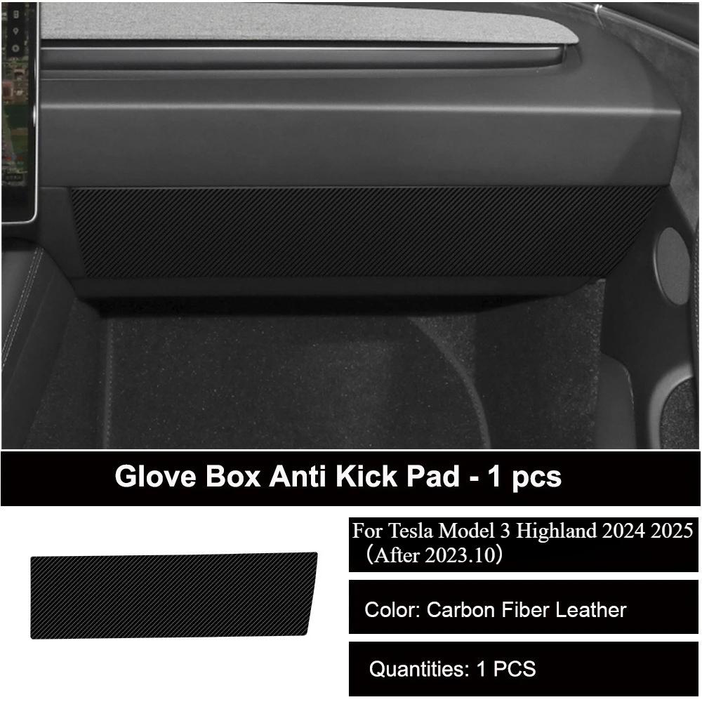 For Tesla Model 3 Y Car Door Anti-Kick Pad Leather Sticker Trim Side Door Sill Protector Cover Car Interior Decoration 2017-2025