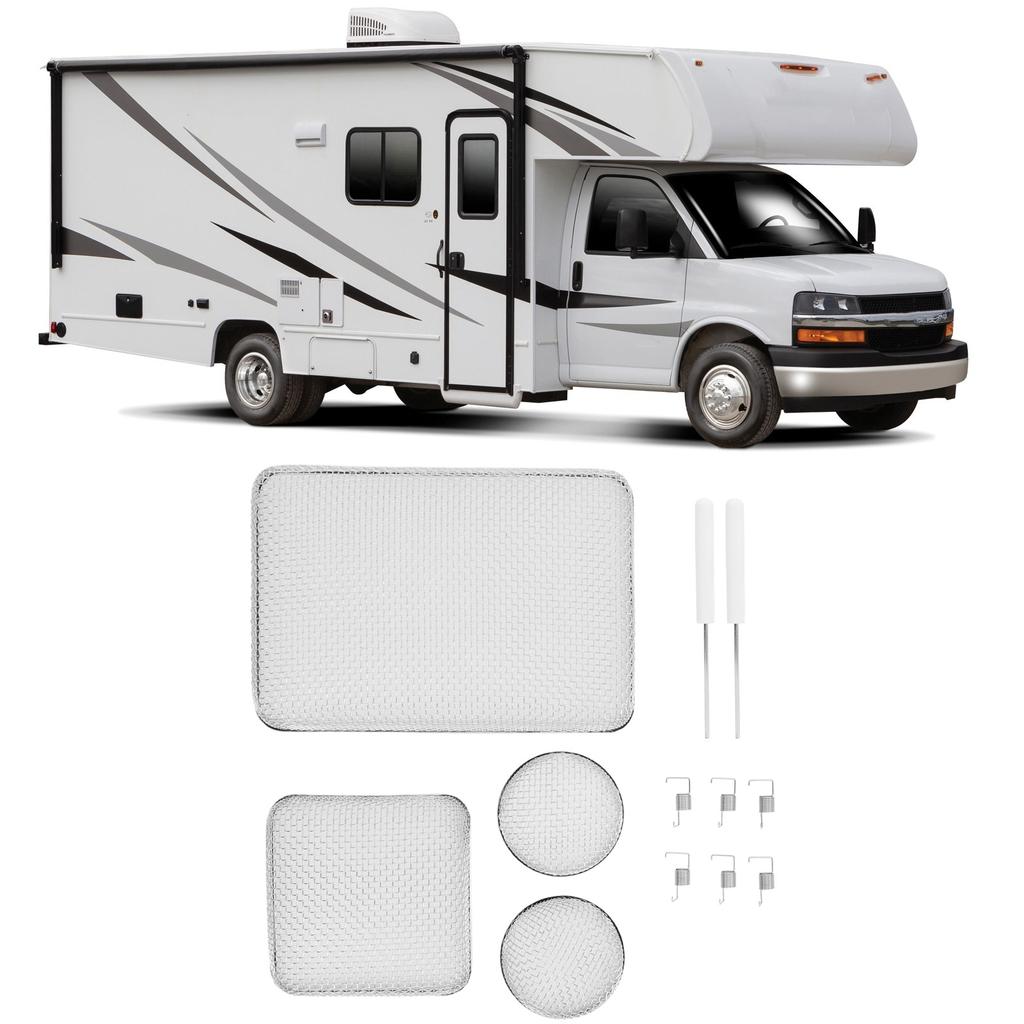 12 шт. Сверхпрочные сетки из нержавеющей стали для вентиляционного отверстия печи автодома с инструментом для установки для водонагревателя