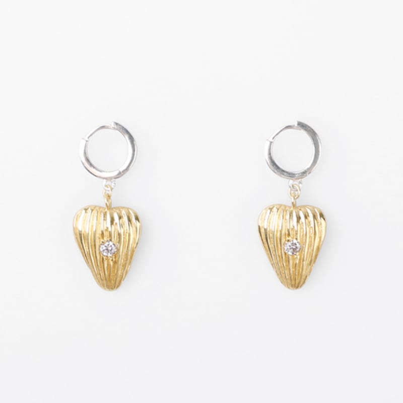 BOLDIERE Heart leaf earring_ E23